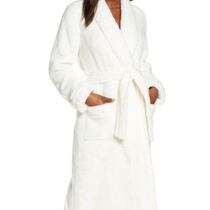 Nordstrom Plush Fleece Marshmallow Bath Robe White 2X